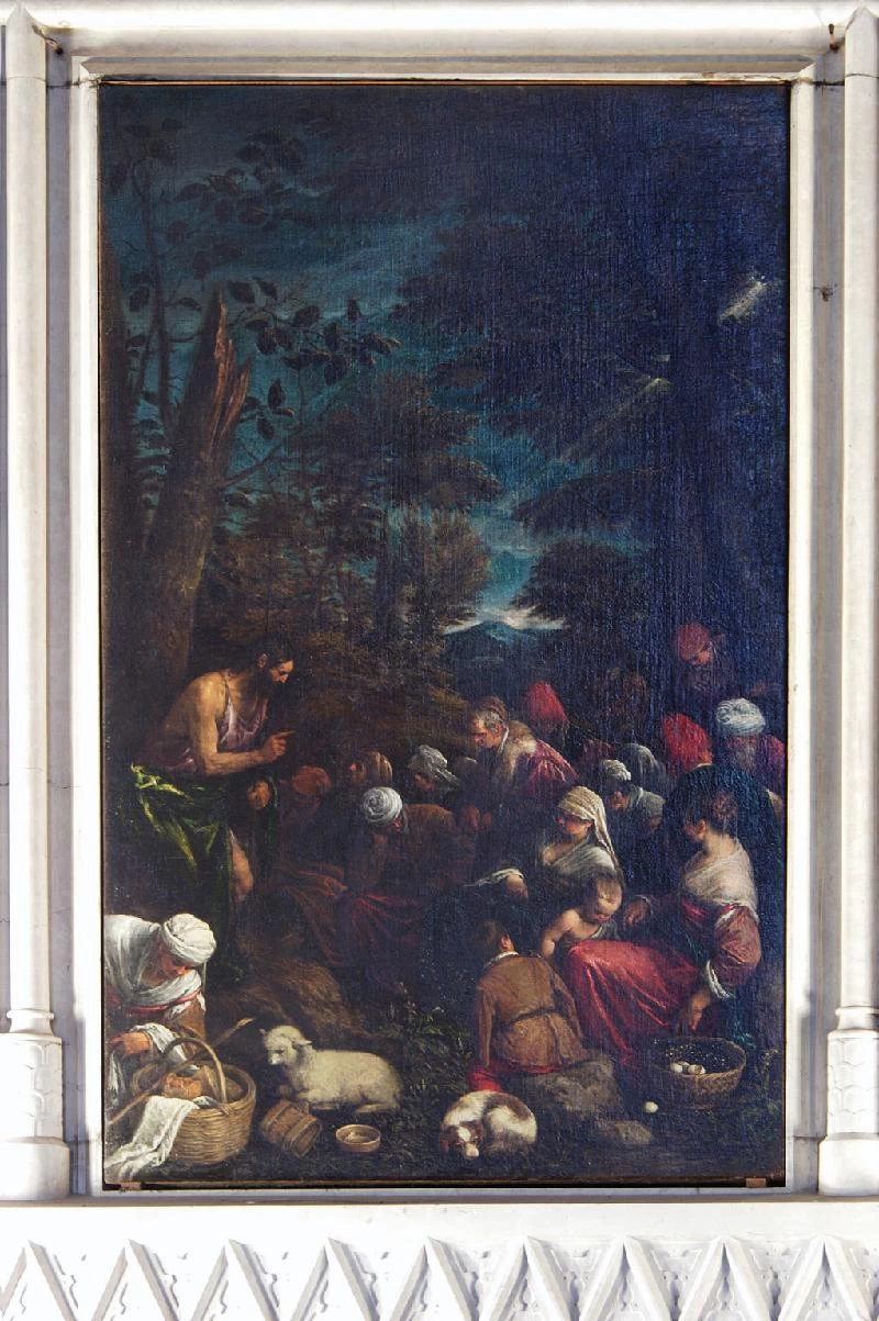 J. - Bassano F. (1575, 1578), Predica del Battista, beweb, Jacopo da Ponte, detto Bassano
